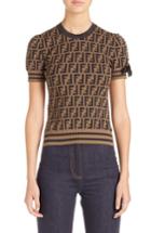 Women's Fendi Logo Knit Top Us / 36 It - Brown
