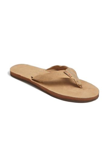 Women's Rainbow Wide Strap Thong - Beige