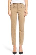 Women's Nydj Zip Detail Skinny Chinos - Green