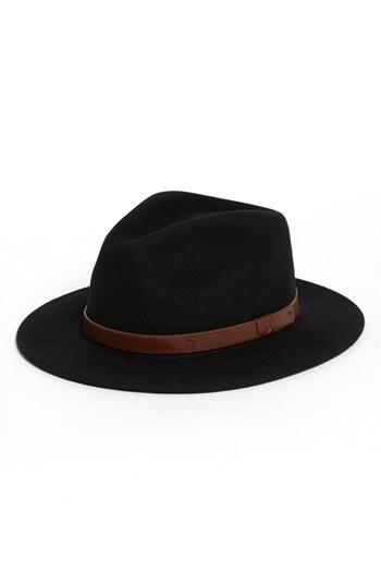 Men's Brixton 'messer' Fedora - Black