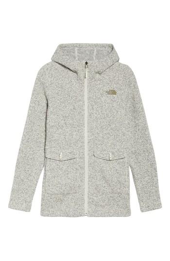 Women's The North Face Crescent Parka Fleece - White