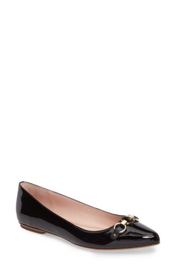 Women's Kate Spade New York Nadia Flat .5 M - Black