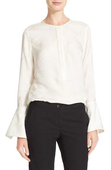 Women's Equipment Kenley Bell Cuff Silk Blouse