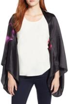 Women's Ted Baker London Splendour Silk Cape, Size - Black