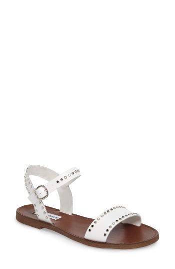 Women's Steve Madden 'donddi-s' Ankle Strap Sandal M - White