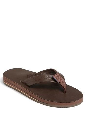 Men's Rainbow '302alts' Flip Flop - Brown