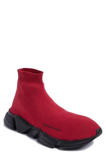 Men's Balenciaga Speed High Slip-on Us / 46eu - Red