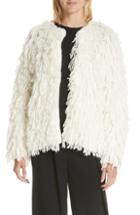Women's Rag & Bone Amber Wool Sweater Coat, Size - Ivory