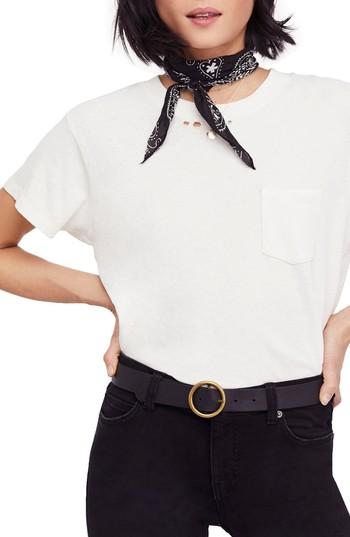 Women's Free People Vintage Pocket Tee - White
