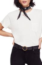 Women's Free People Vintage Pocket Tee - White