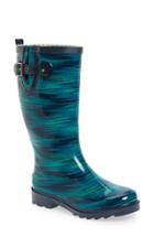 Women's Chooka 'electric Ikat' Rain Boot M - Green
