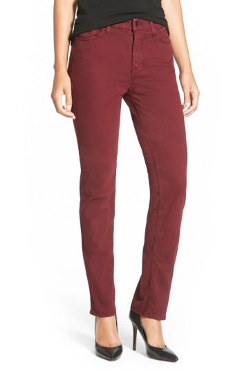 Women's Jen7 Stretch Sateen Slim Straight Leg Pants