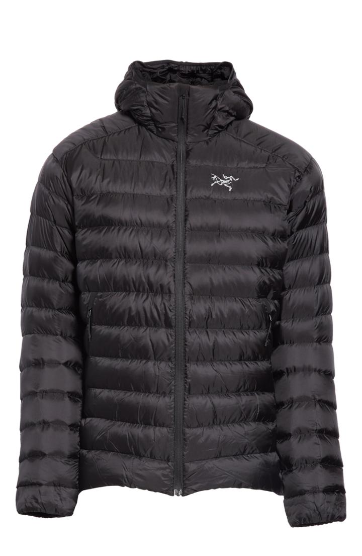 Men's Arc'teryx Cerium Leightweight Hooded Puffer Coat - Black