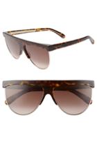 Women's Givenchy 62mm Oversize Flat Top Sunglasses - Dark Havana/ Gold