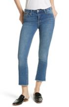 Women's Free People High Waist Crop Straight Leg Jeans - Blue