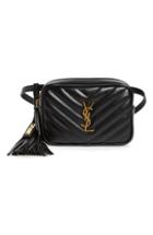 Saint Laurent Lou Quilted Leather Belt Bag With Tassel -