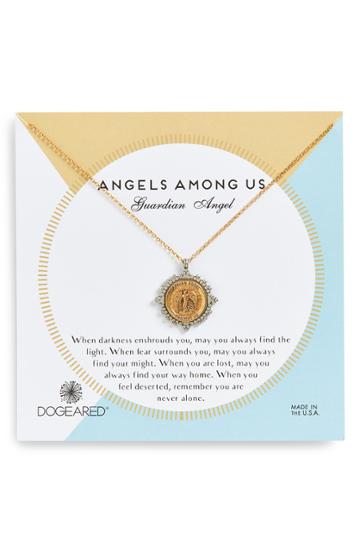 Women's Dogeared Angels Among Us Guardian Angel Pendant Necklace