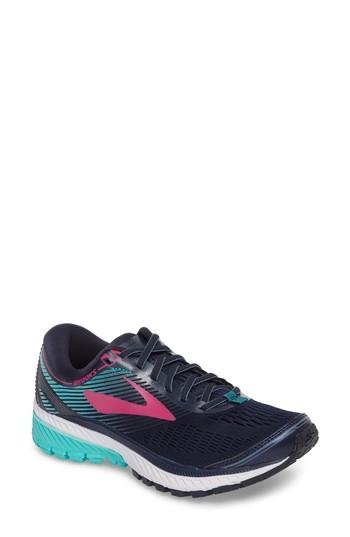 Women's Brooks Ghost 10 Running Shoe B - Blue/green