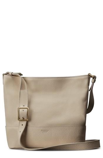 Shinola Small Relaxed Leather Hobo Bag - Beige
