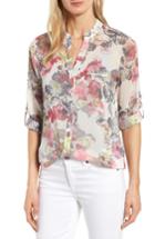 Women's Kut From The Kloth Floral Print Blouse - Beige