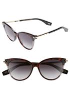 Women's Marc Jacobs 55mm Cat Eye Sunglasses - Dark Havana