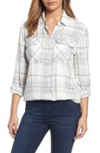 Women's Two By Vince Camuto Heritage Plaid Shirt - White