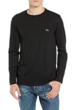 Men's Lacoste Long Sleeve Pima Cotton T-shirt (s) - Black