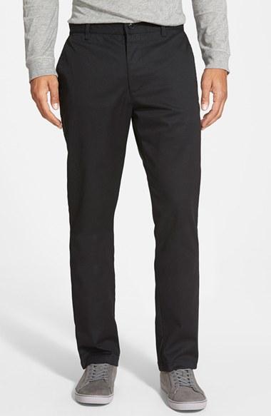 Men's Rvca 'the Week-end' Slim Straight Leg Stretch Twill Chinos, Size - (online Only)