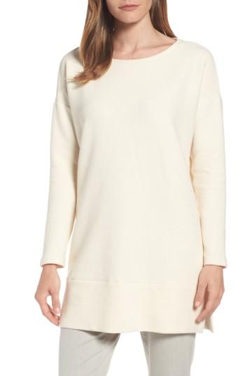 Women's Eileen Fisher Organic Cotton Blend Tunic - Ivory