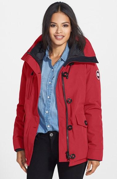 Women's Canada Goose 'rideau' Slim Fit Down Parka - Red