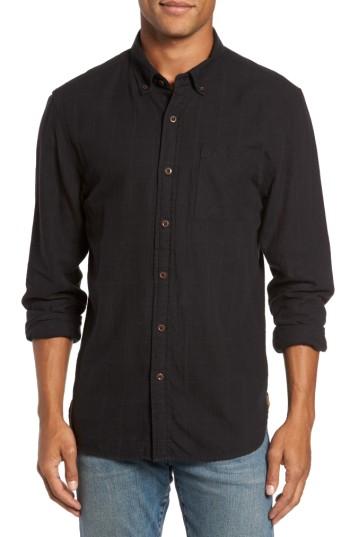Men's Nifty Genius Tuman Windowpane Sport Shirt - Black