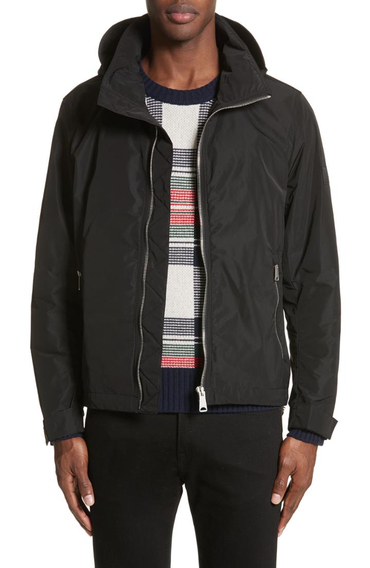 Men's Burberry Hedley Stand Collar Jacket Us / 48 Eu - Black