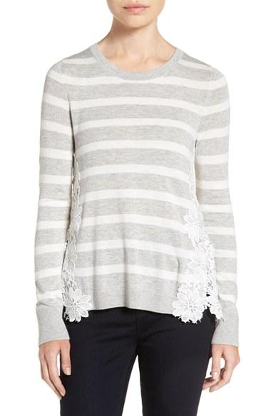 Women's Chelsea28 Lace Back Sweater - Grey