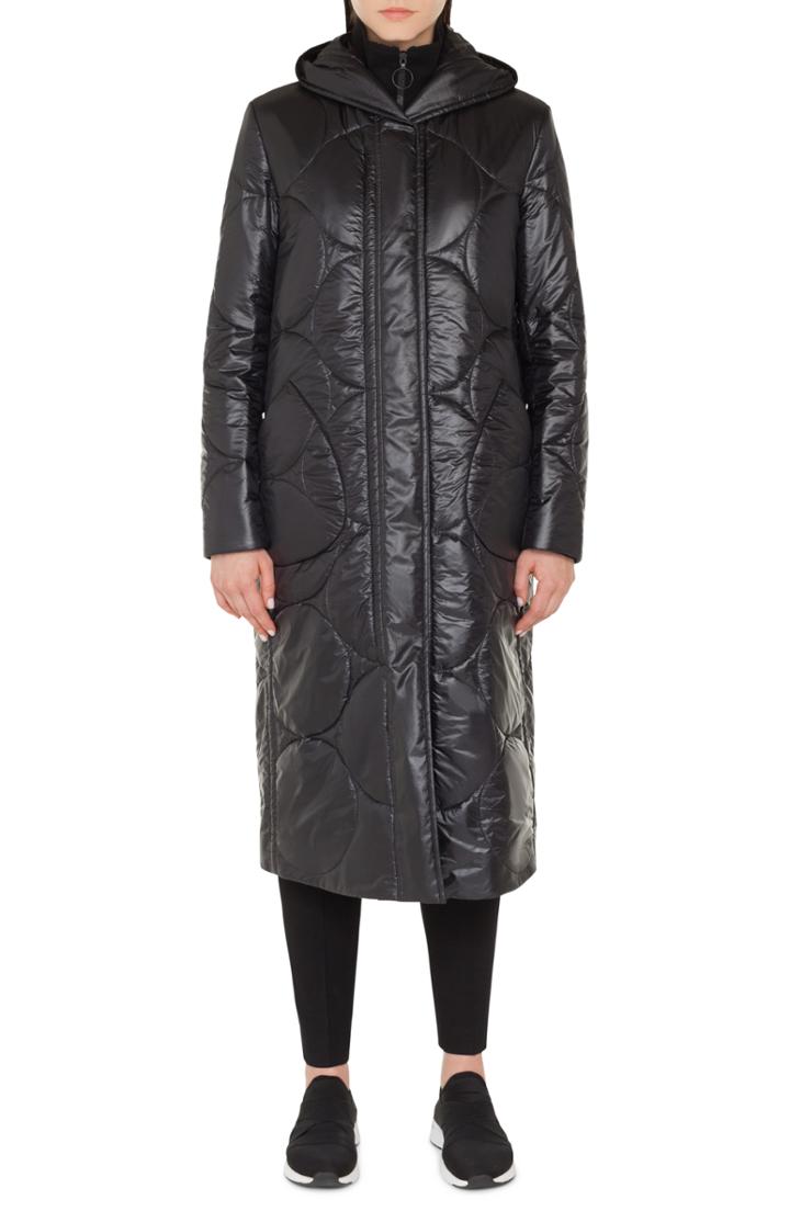 Women's Akris Punto Circle Puffer Coat - Black