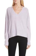 Women's Nordstrom Signature Cashmere Blend Boucle Sweater - Purple