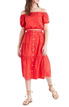 Women's Madewell Amy High Waist Midi Skirt