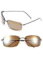 Men's Maui Jim 'frigate - Polarizedplus2' 65mm Polarized Sunglasses - Gloss Dark Brown/ Hcl Bronze