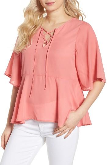 Women's Cupcakes And Cashmere Josselyn Peplum Top