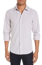 Men's Mizzen+main Reed Granite & Burgundy Check Sport Shirt - Red