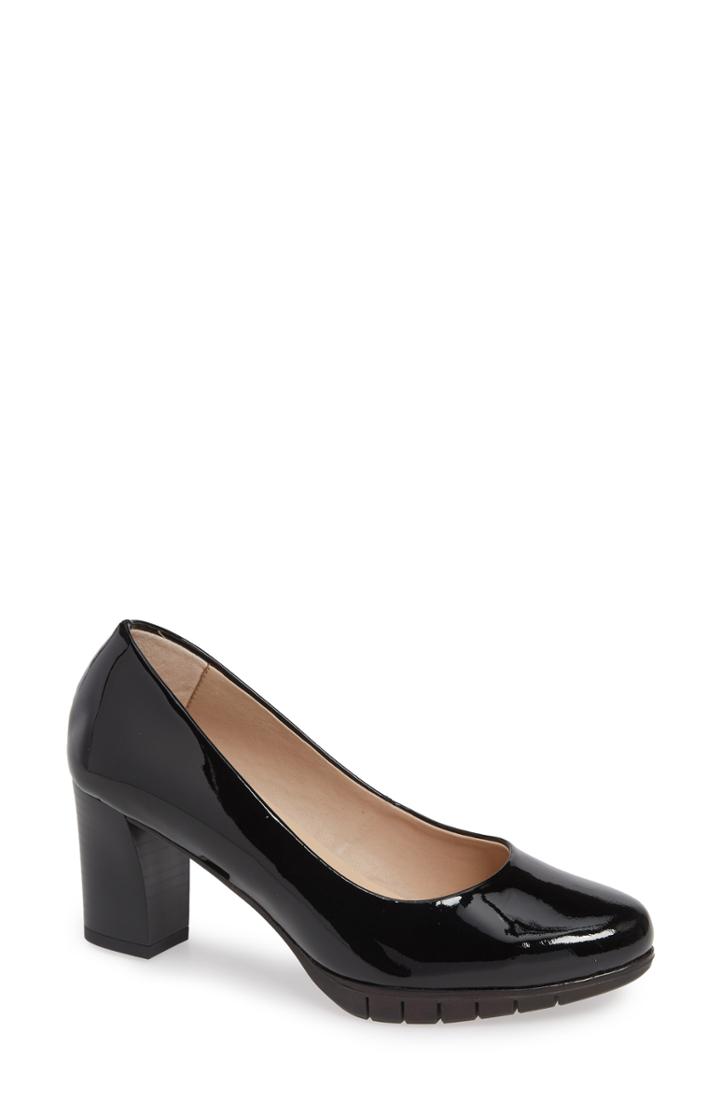 Women's Wonders I-6060 Block Heel Pump .5-7us / 37eu - Black