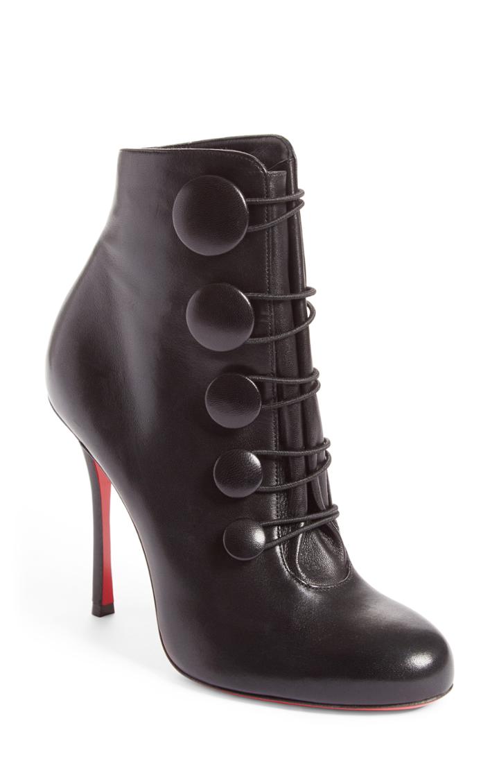 Women's Christian Louboutin Booton Bootie Us / 38eu - Black