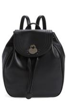 Longchamp Cavalcade Leather Backpack - Black
