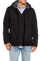 Men's Hurley Mac Trucker 3.0 Hooded Jacket, Size - Black