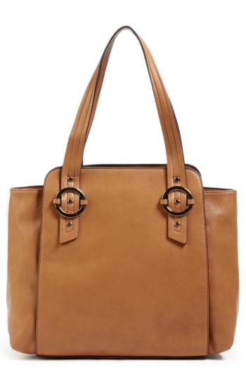 Sole Society Faux Leather Camera Crossbody Bag - Brown