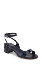 Women's Tod's Gommini Block Heel Sandal Us / 34eu - Blue