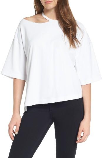 Women's Kendall + Kylie Cutout Neck Top - White