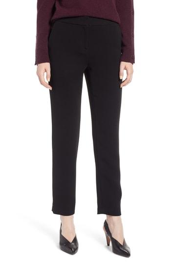 Women's Halogen High Waist Straight Pants - Black