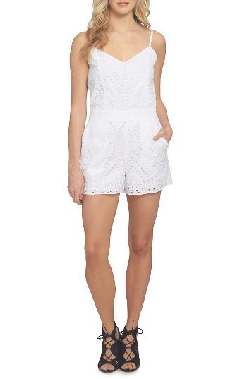 Women's 1.state Eyelet Romper - White