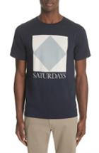 Men's Saturdays Nyc Diamond Graphic T-shirt - Blue