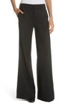 Women's Nili Lotan Irene Wool Pants - Black